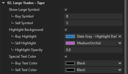 02. Large Trades – Tape